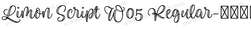 Limon Script W05 Regular字体转换